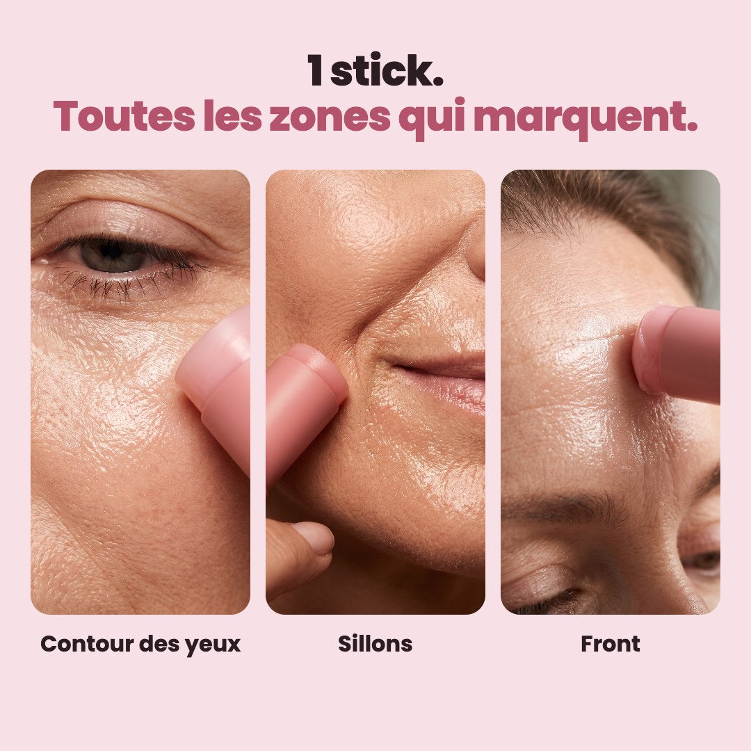Contour des yeux, sillons et front